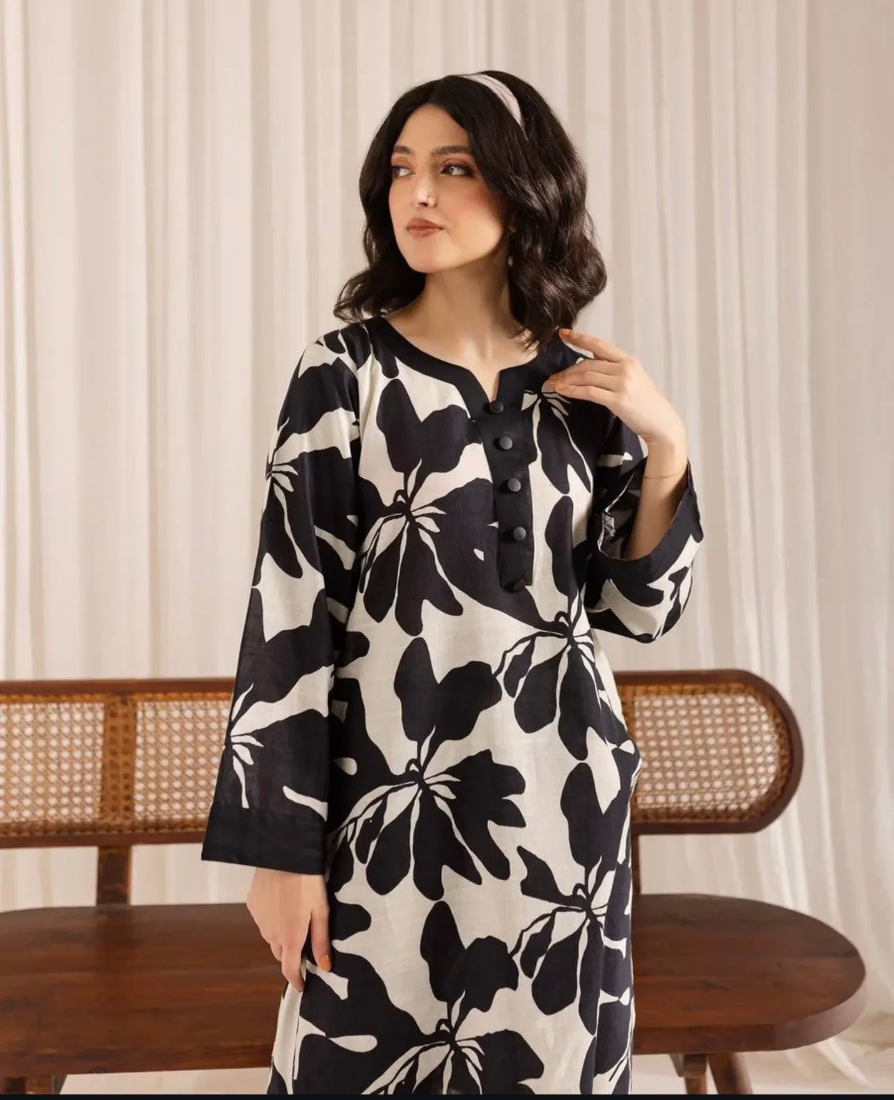 Black-Co-Ord Set-(2PC Stitched Set)
