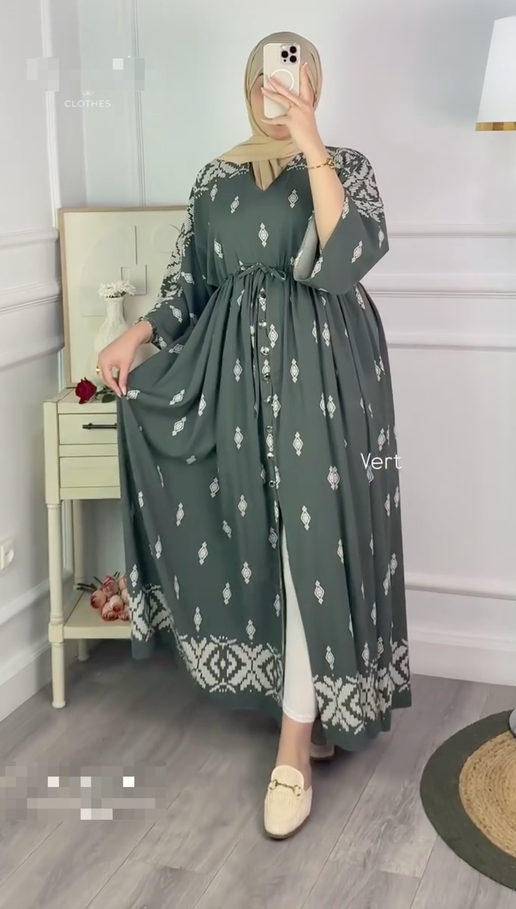 Zarvia Printed Cardigan