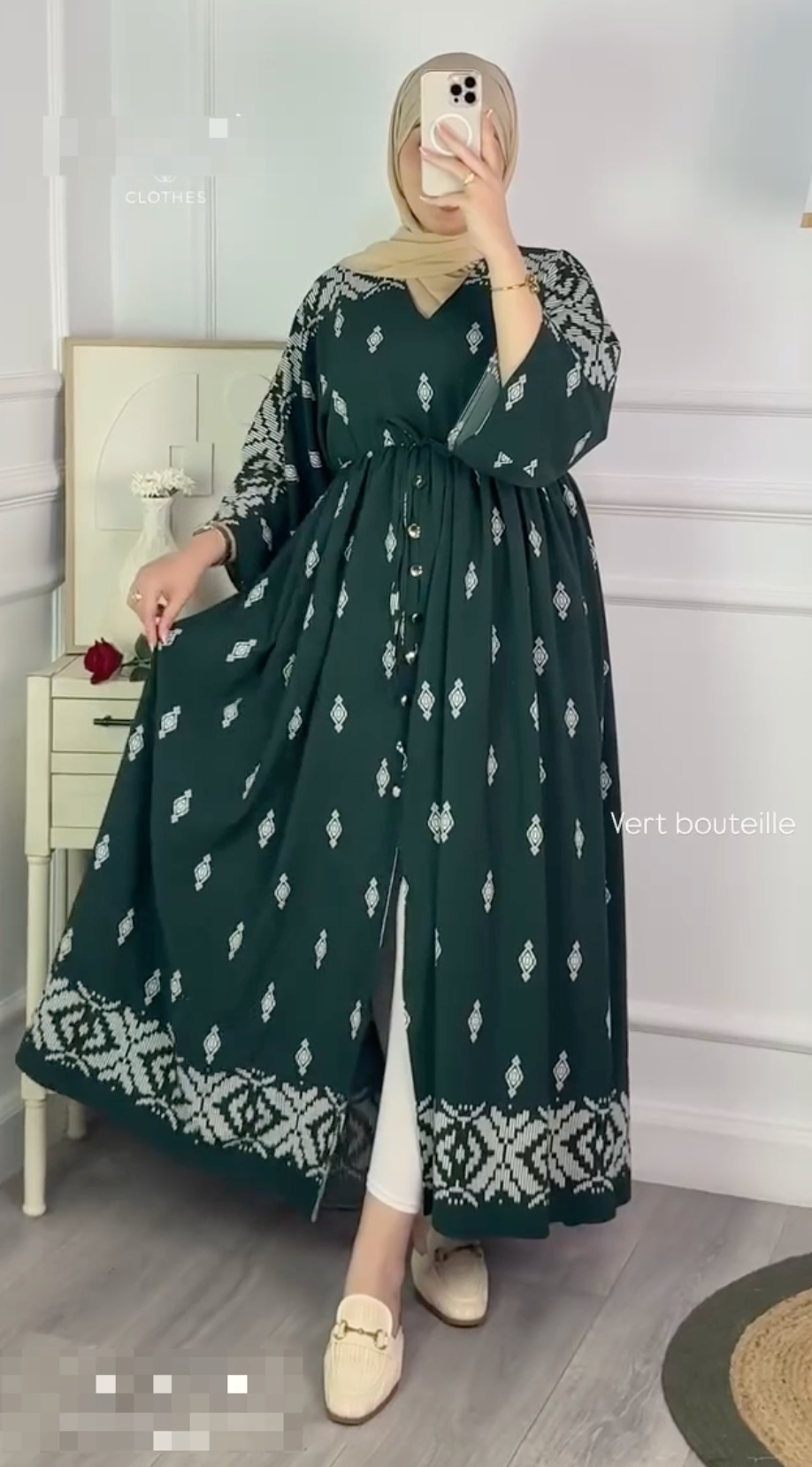 Zarvia Printed Cardigan