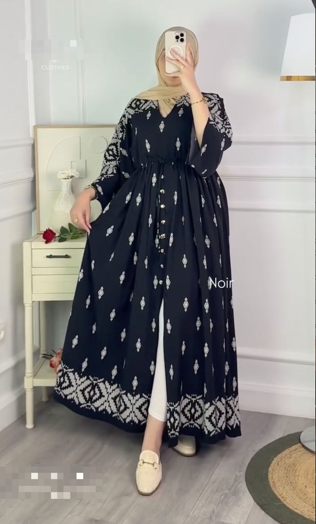 Zarvia Printed Cardigan