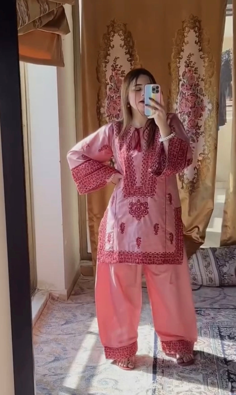 Jugnu Pink 2PC Dress