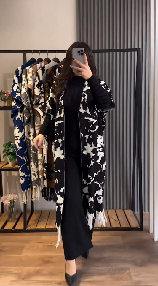 Capshawl Printed Three Piece